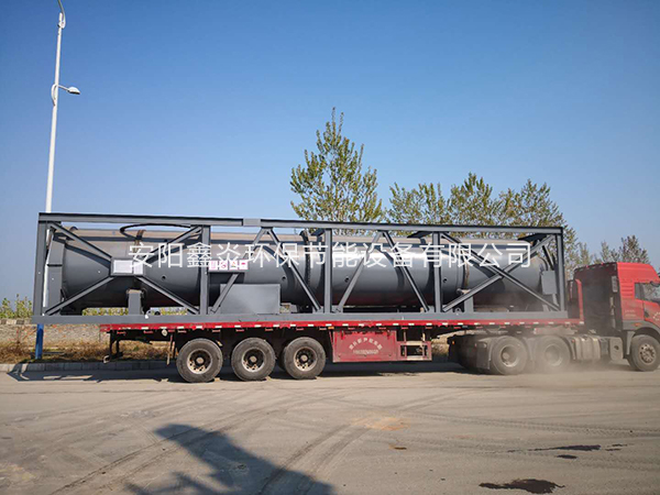 水平滾筒式冷渣機(jī)出口伊朗發(fā)貨現(xiàn)場(chǎng)